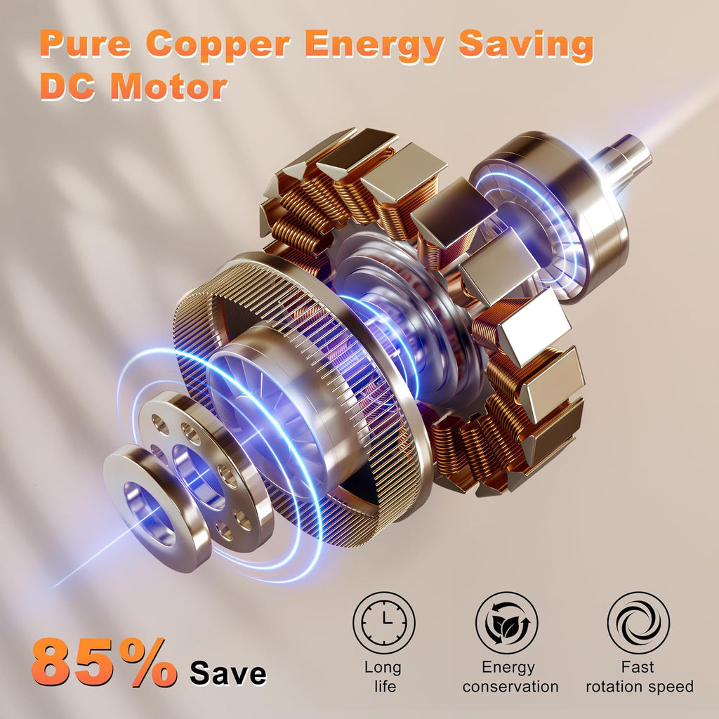 96' Industrial Ceiling Fan No Light, Large Ceiling Fan with Remote/APP Control, Outdoor Ceiling Fans with 8 Blades, DC motor for Commercial Shop Garage Warehouse Black Without Light