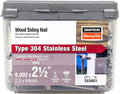 Simpson Strong-Tie S8SND1 Wood Siding Nail 2-1/2-in. x .092-in. Type 304 Stainless Steel (1 lb.) (Pack of 10)
