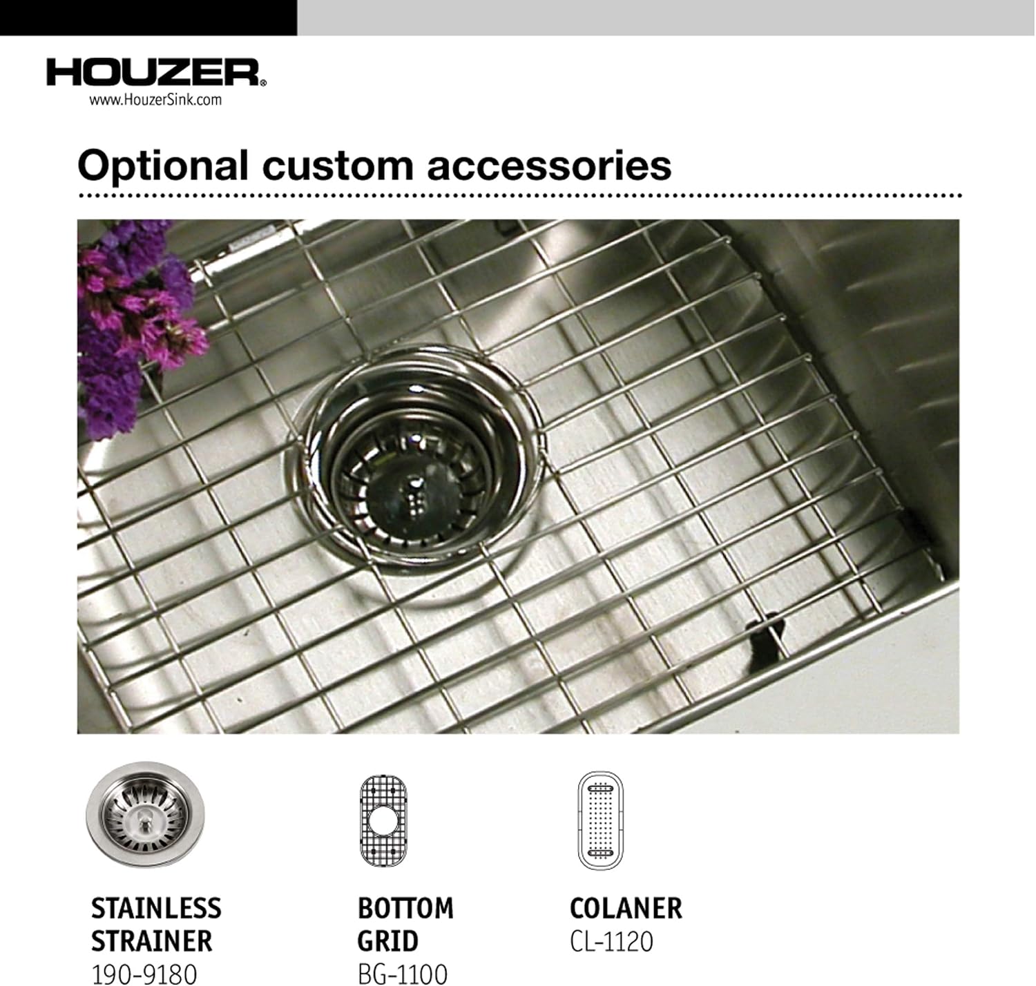 Houzer Club Stainless Steel Kitchen Bar & Prep Sink: 10 Inch Undermount Compact Oval Sink with Strainer, Durable & Versatile, Essential for Home & Apartment: CS-1105-1