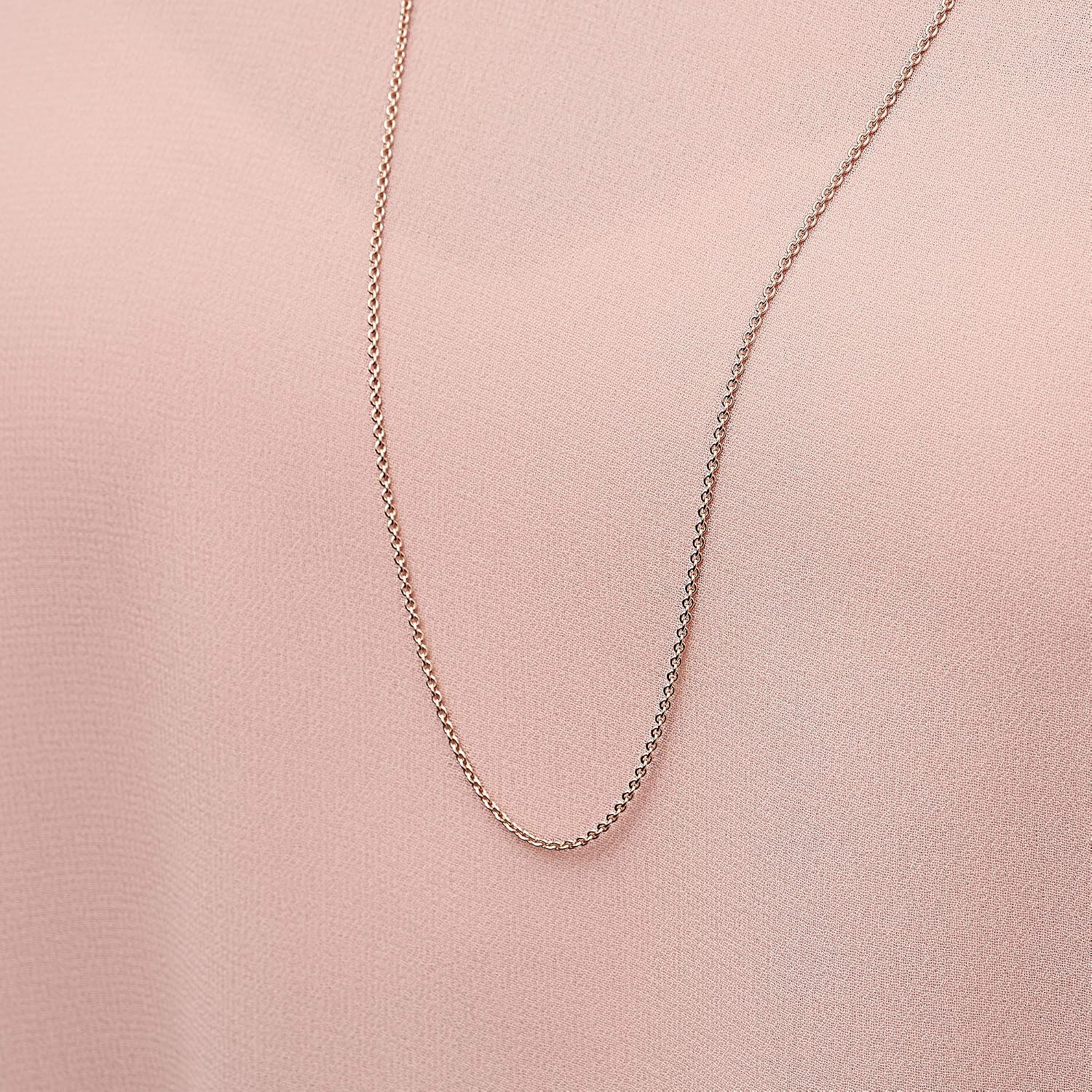 PANDORA Jewelry - Classic Cable Chain Necklace with Lobster Clasp - Great Gift for Women - Made Rose Gold, With Gift Box