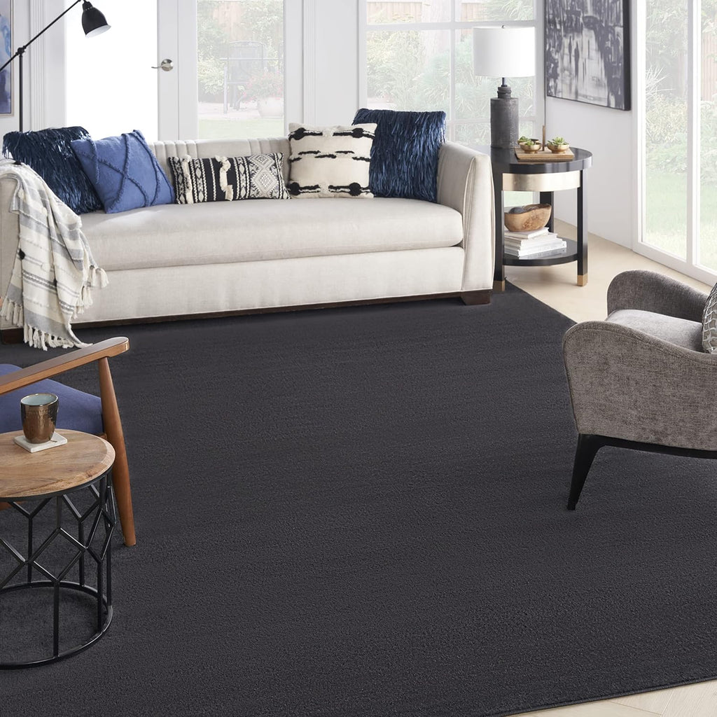 Nourison Essentials 12' x 15' Black Fabric Outdoor Area Rug (12' x 15')