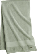 Lacoste Heritage Supima Cotton Bath Towel, Aloe, 30' x 54' (Pack of 6)