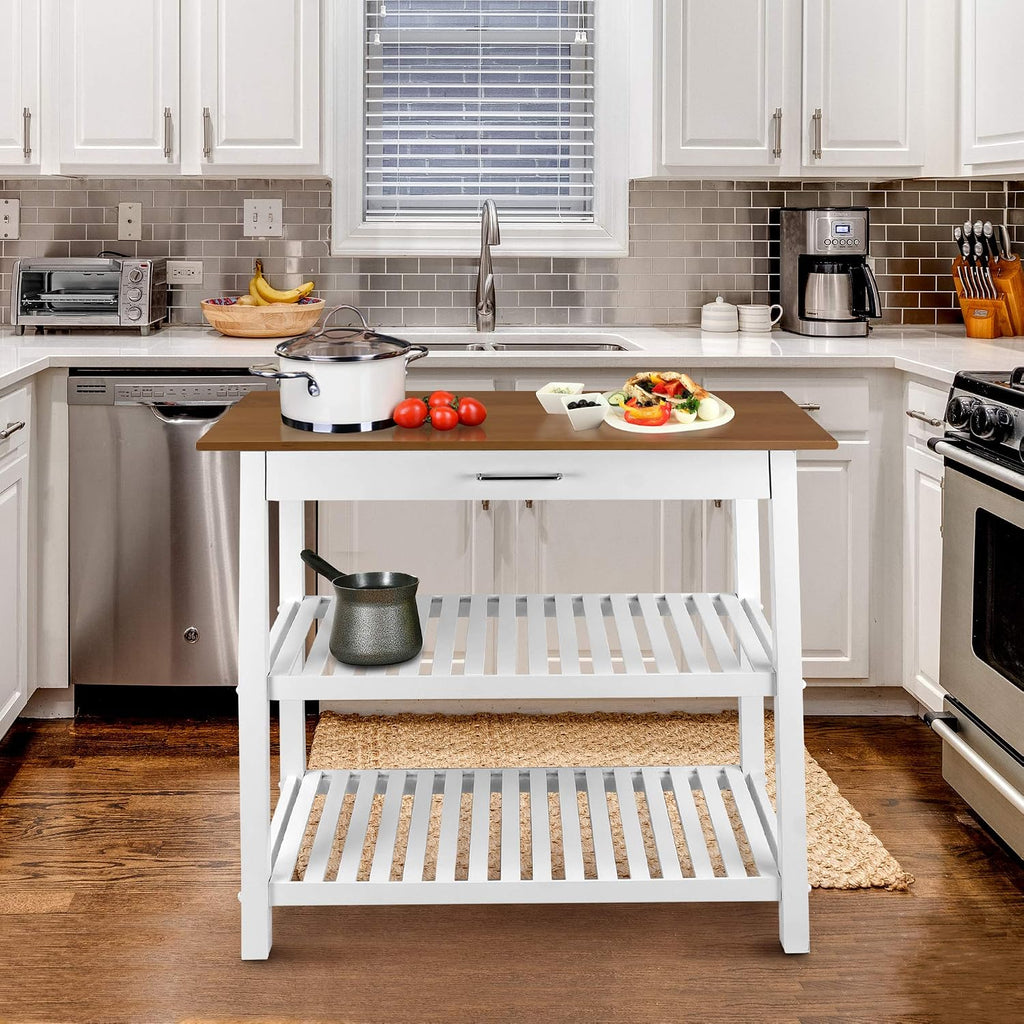 Kitchen Island with Solid American Cherry Top