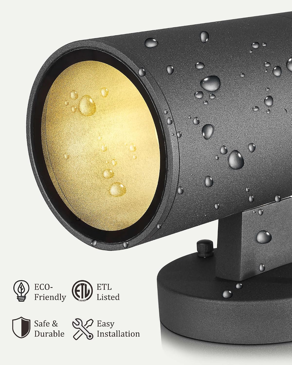 Ken & Ricky Dusk to Dawn Wall Lights, Matte Black Outdoor Porch Light, Modern Outdoor Wall Sconce with Tempered Glass Cover for Porch Garage Patio Doorway Entryway -4 Pack