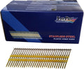2-1/2 Inch by 0.120 1000 Pcs. per Carton - Type 304 Stainless Steel - 21 Degree (Fits 20-22 Degree Nailers) Plastic Strip - Ring Shank - Full Head Nails