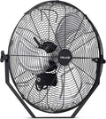 NewAir 20' High Velocity Wall Mount Fan, Heavy Duty Waterproof Outdoor Fan, Adjustable Tilt and 3 Speeds up to 4650 CFM, Pull Chain Switch | Wall Fan or Garage Fan for Indoor, Patio, Gym or Porch