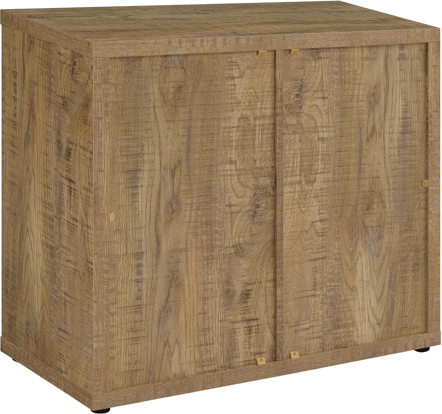 Coaster Home Furnishings - Pepita - 2-Door Engineered Wood Accent Cabinet with Farmhouse Style, Adjustable Shelves - Living Room, Entryway & Home Kitchen - Mango Brown - 950394