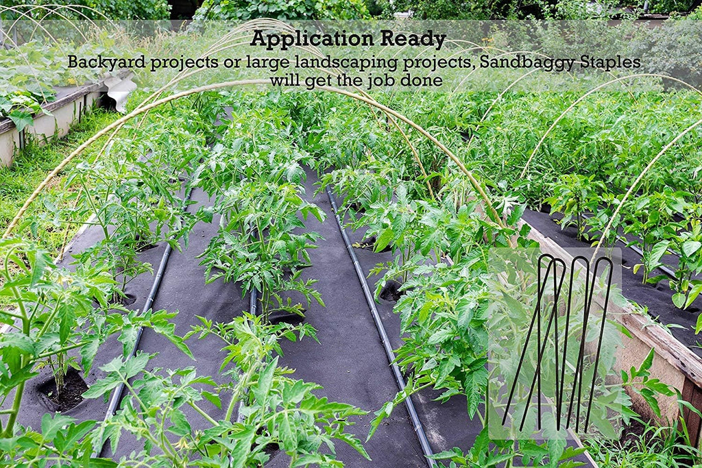 Sandbaggy 12 inch Extra Long Landscape Staples~ Landscape Fabric Pins, Ground Cover -Garden Lawn Stakes Heavy Duty - Fence Anchors - Lawn Nails - (10000 Staples)