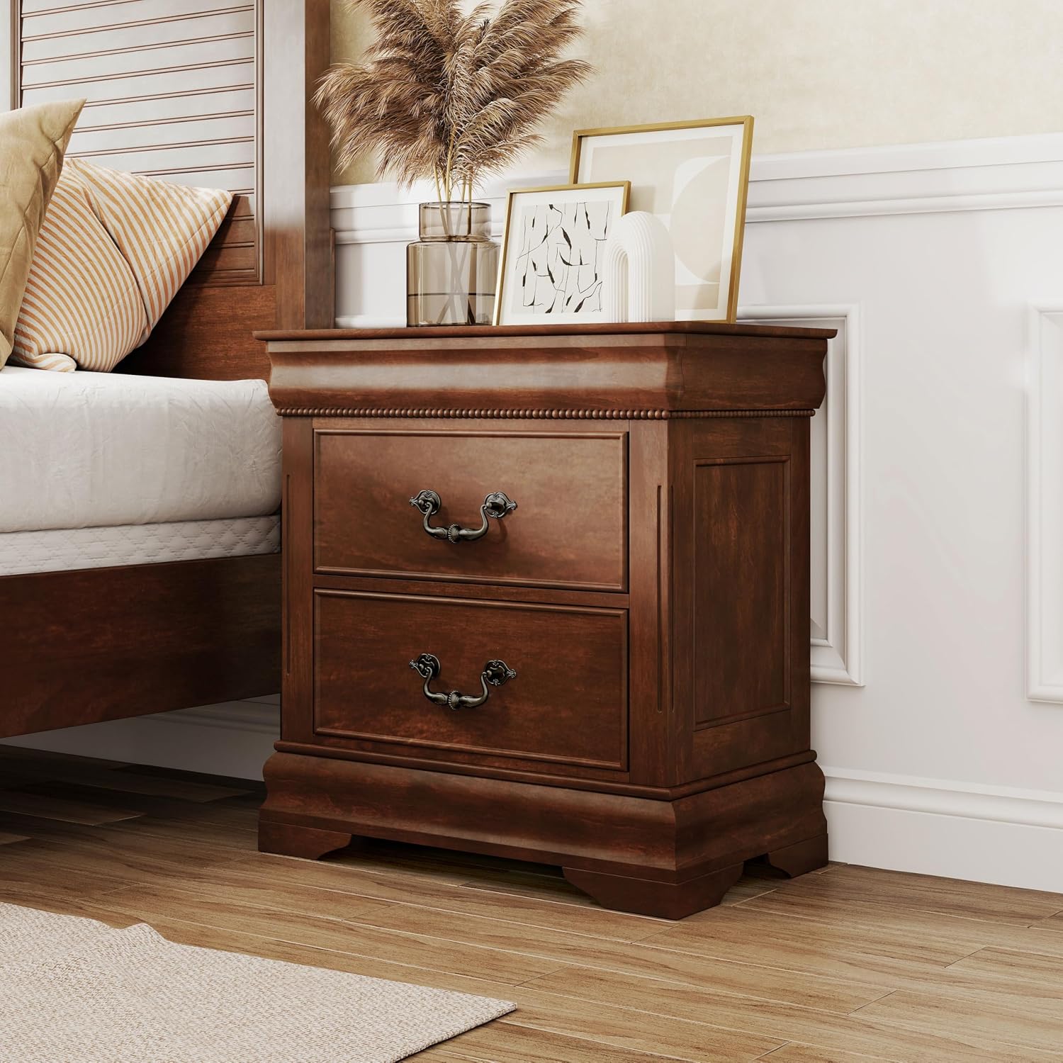 24/7 Shop at Home , nightstands, Cherry Lumis