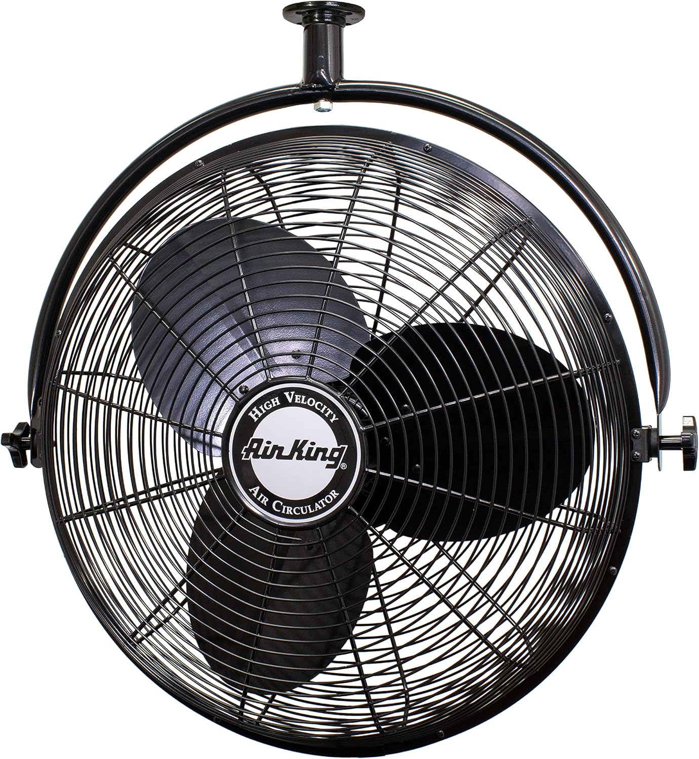 Air King 9320 20-Inch 1/6-Horsepower Industrial Grade Ceiling Mount Fan with 3,670-CFM, Black Finish