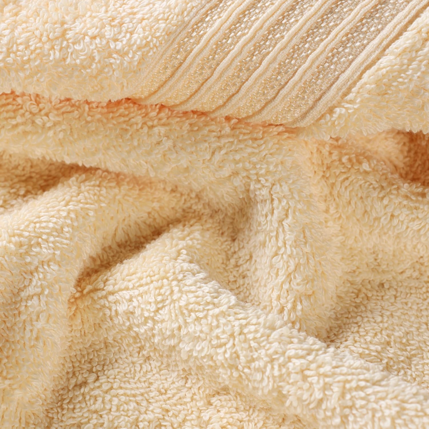 Superior Egyptian Cotton 12-Piece Towel Set, Assorted Towels for Home Bathroom, Guest Bath Decor Essentials, Includes 4 Bath, 4 Hand, 4 Face Towels/Washcloths, Quick Dry, Absorbent - Canary