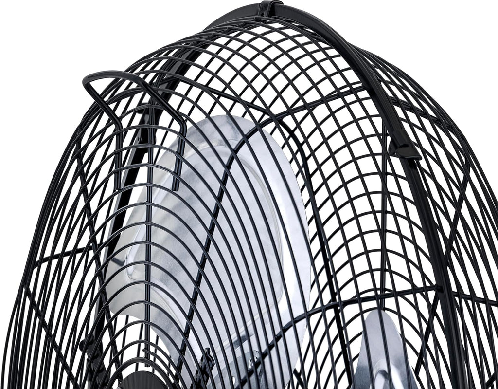 NewAir 20' High Velocity Wall Mount Fan, Heavy Duty Waterproof Outdoor Fan, Adjustable Tilt and 3 Speeds up to 4650 CFM, Pull Chain Switch | Wall Fan or Garage Fan for Indoor, Patio, Gym or Porch