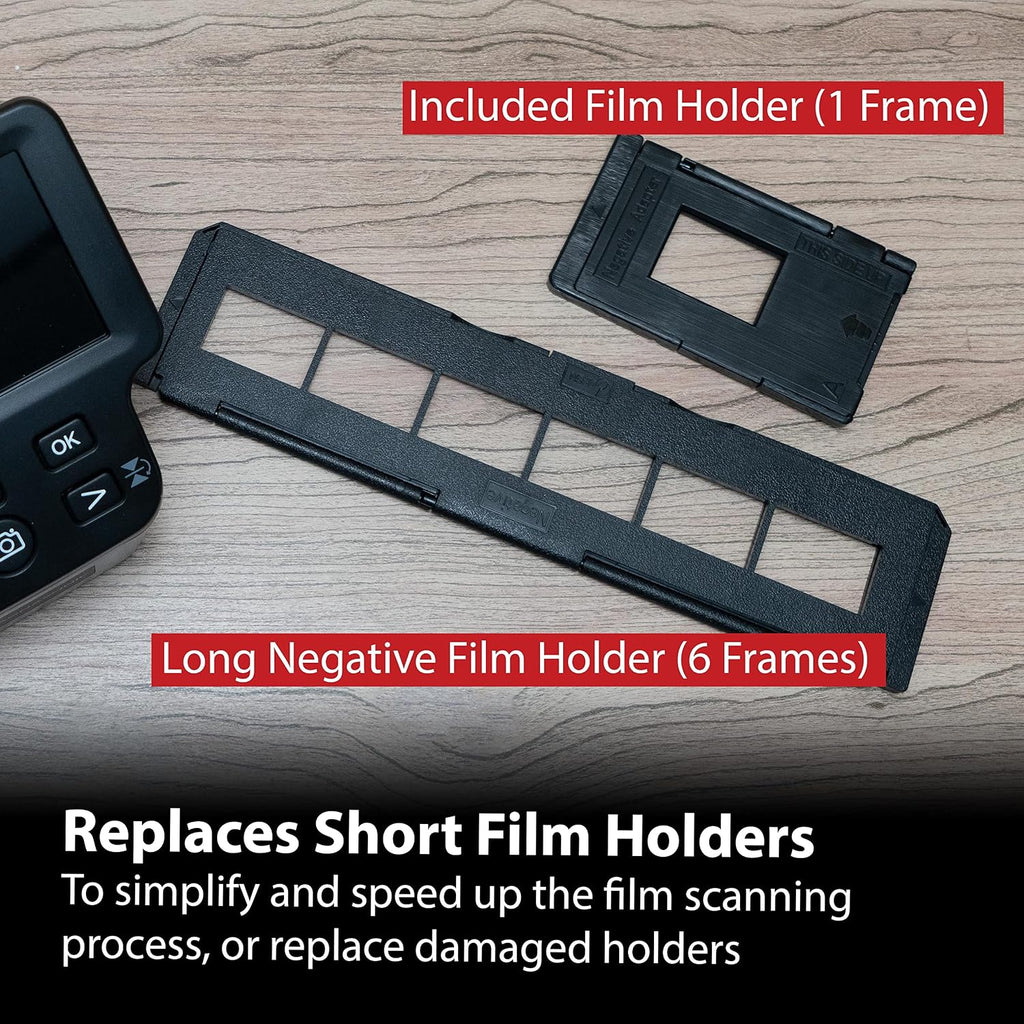 Magnasonic All-In-One 24MP Film Scanner with Large 5' Display & HDMI, Long Tray 35mm Negative Film Holders, Converts 35mm/126/110/Super 8 Film & 135/126/110 Slides into Digital Photos, Built-in Memory