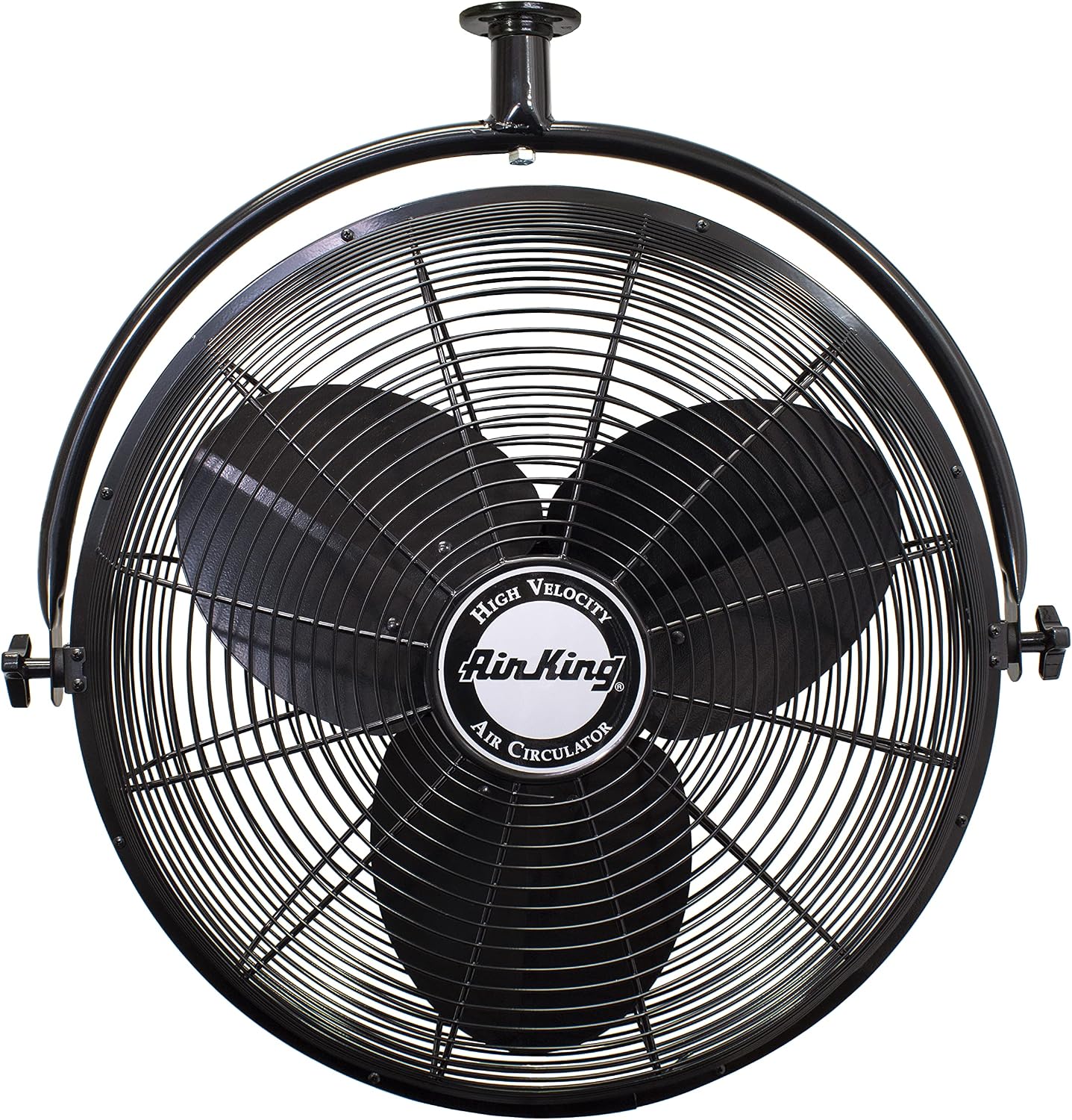 Air King 9320 20-Inch 1/6-Horsepower Industrial Grade Ceiling Mount Fan with 3,670-CFM, Black Finish