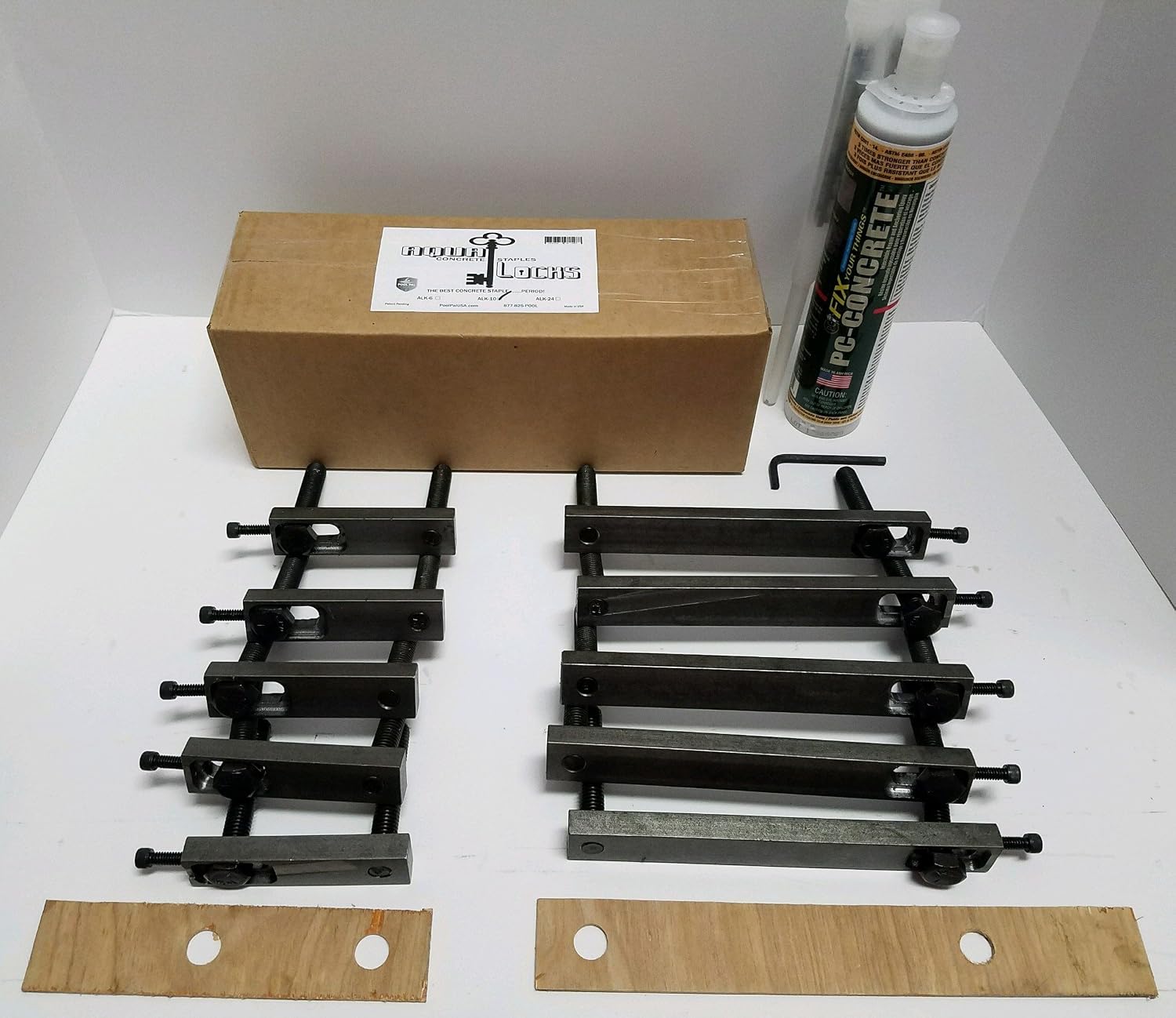 Concrete Staple kit with 2-Part PC Concrete Epoxy, Part A, Part B