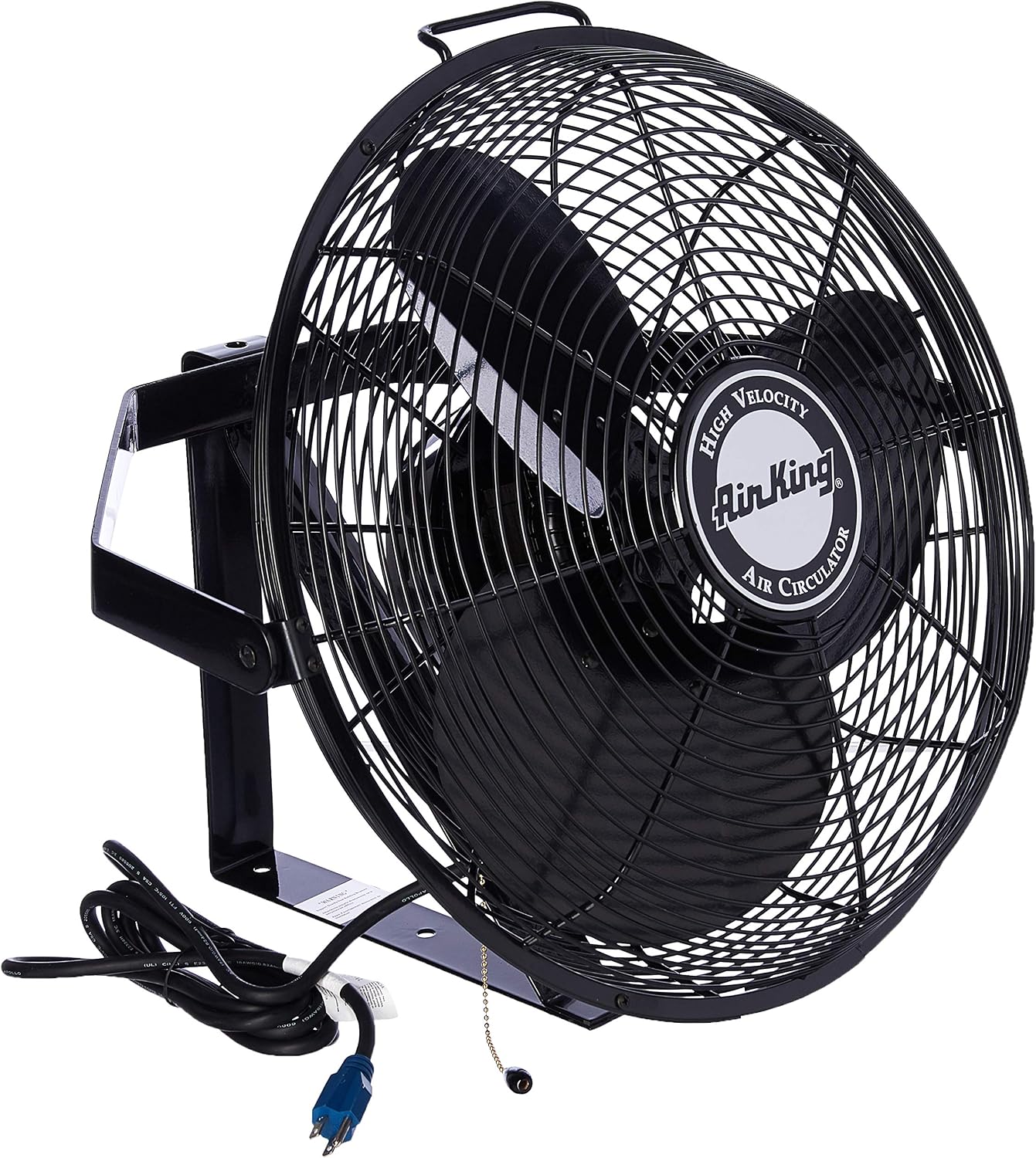 Air King 9518 18-Inch Industrial Grade Wall Mount Fan, 1/6-Horsepower,Black