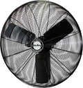 Air King 9030 30-Inch 1/4-Horsepower Industrial Grade Wall Mount Fan with 7,400-CFM, Black Finish
