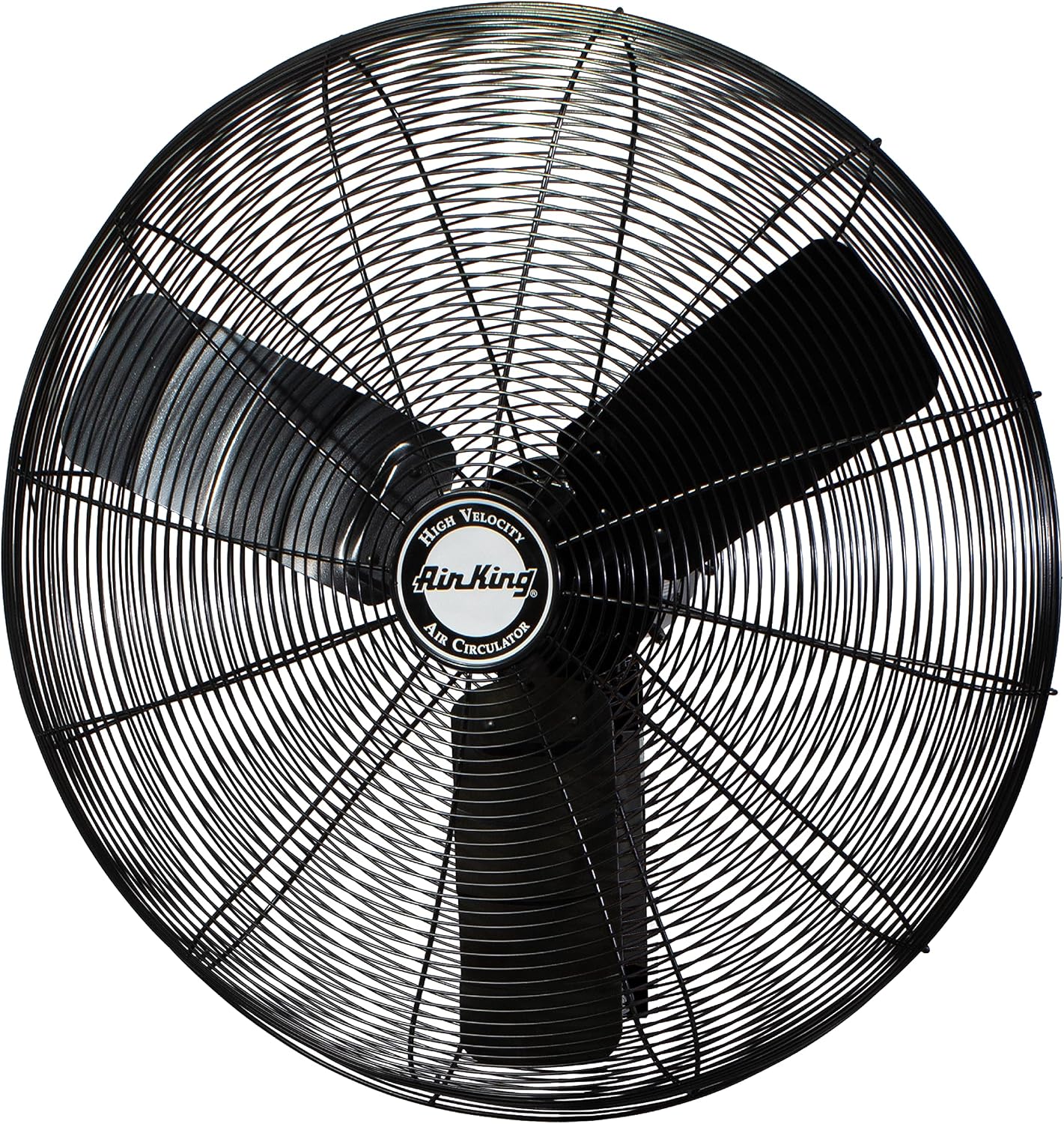Air King 9030 30-Inch 1/4-Horsepower Industrial Grade Wall Mount Fan with 7,400-CFM, Black Finish