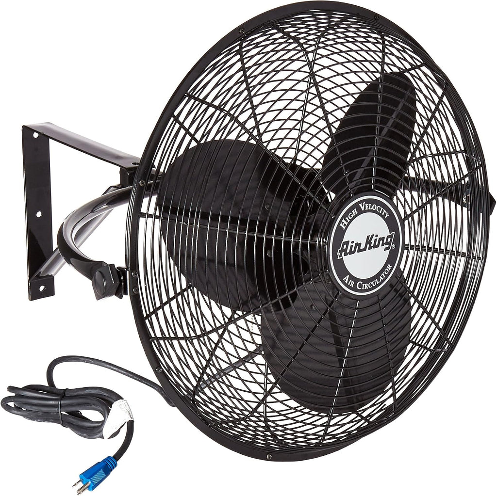 Air King 9020 1/6 HP Industrial Grade Wall Mount Fan, 20-Inch,Black