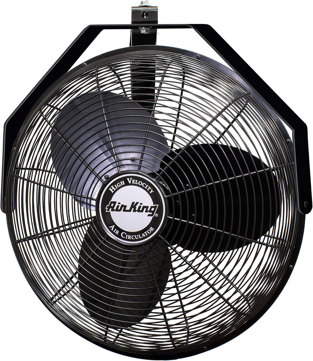 Air King 9518 18-Inch Industrial Grade Wall Mount Fan, 1/6-Horsepower,Black