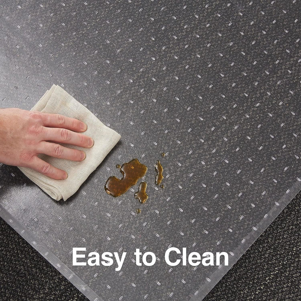 Staples Office Chair Mat for Carpeted Floors, 2MM Computer Rolling Chair Mats, Easy Glide for Chairs 55' 24' 48' 36' 72' Protects Floors, Suitable for Home Desk, Work, Office (Size : 60' x 60')