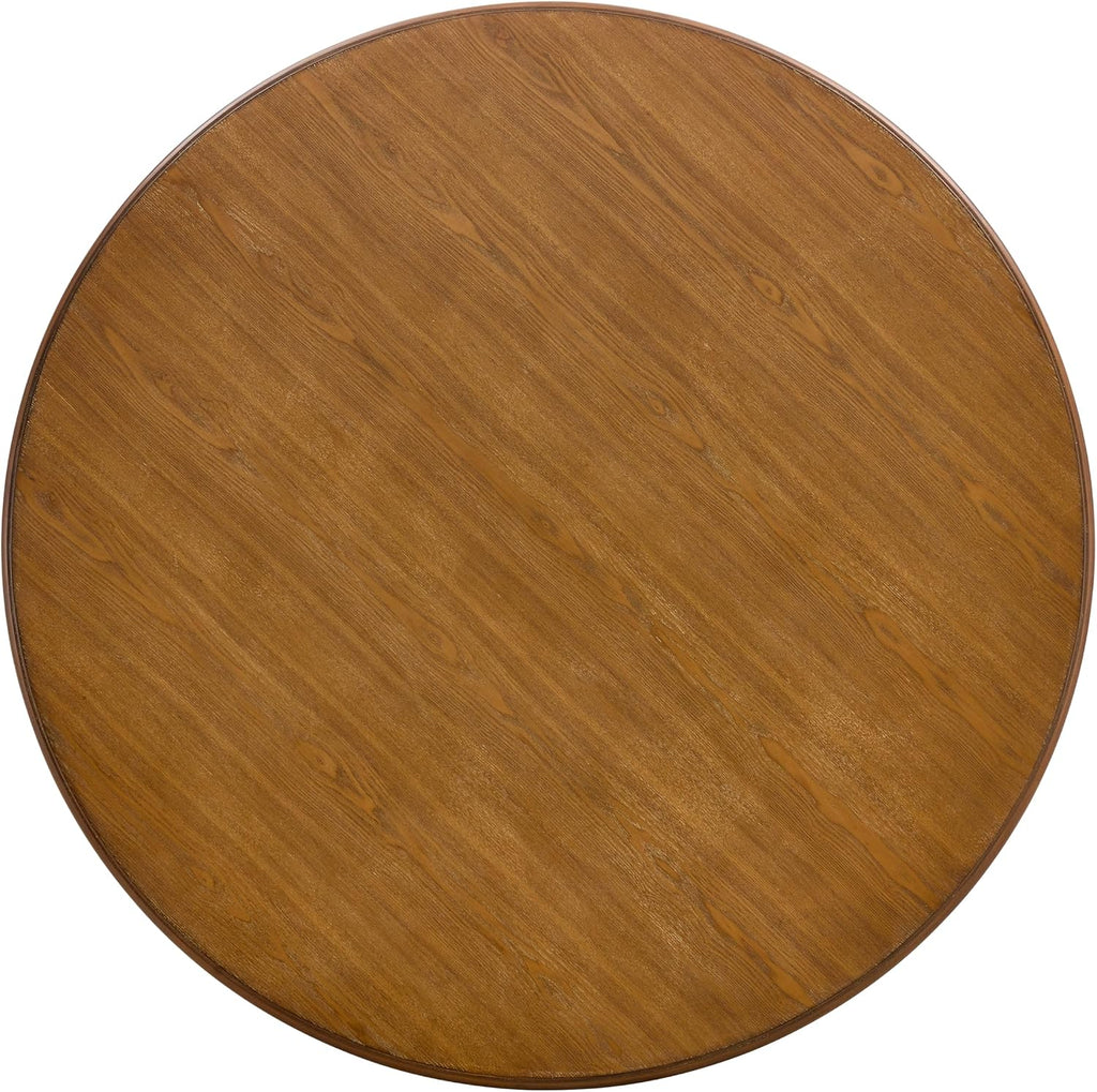 Christopher Knight Home Declan 5 Piece Wooden Dining Table Set for 4, Modern Dining Chairs Set of 4 and Table Set, Round Dining Table and Chair Set for Home/Apartment/Restaurant, Black+Brown