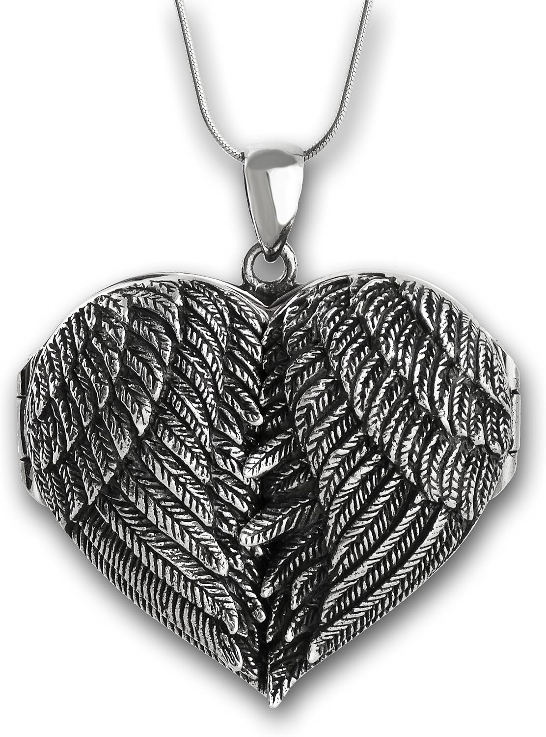FashionJunkie4Life Sterling Silver Locket Necklaces for Women, 18' Cable Chain