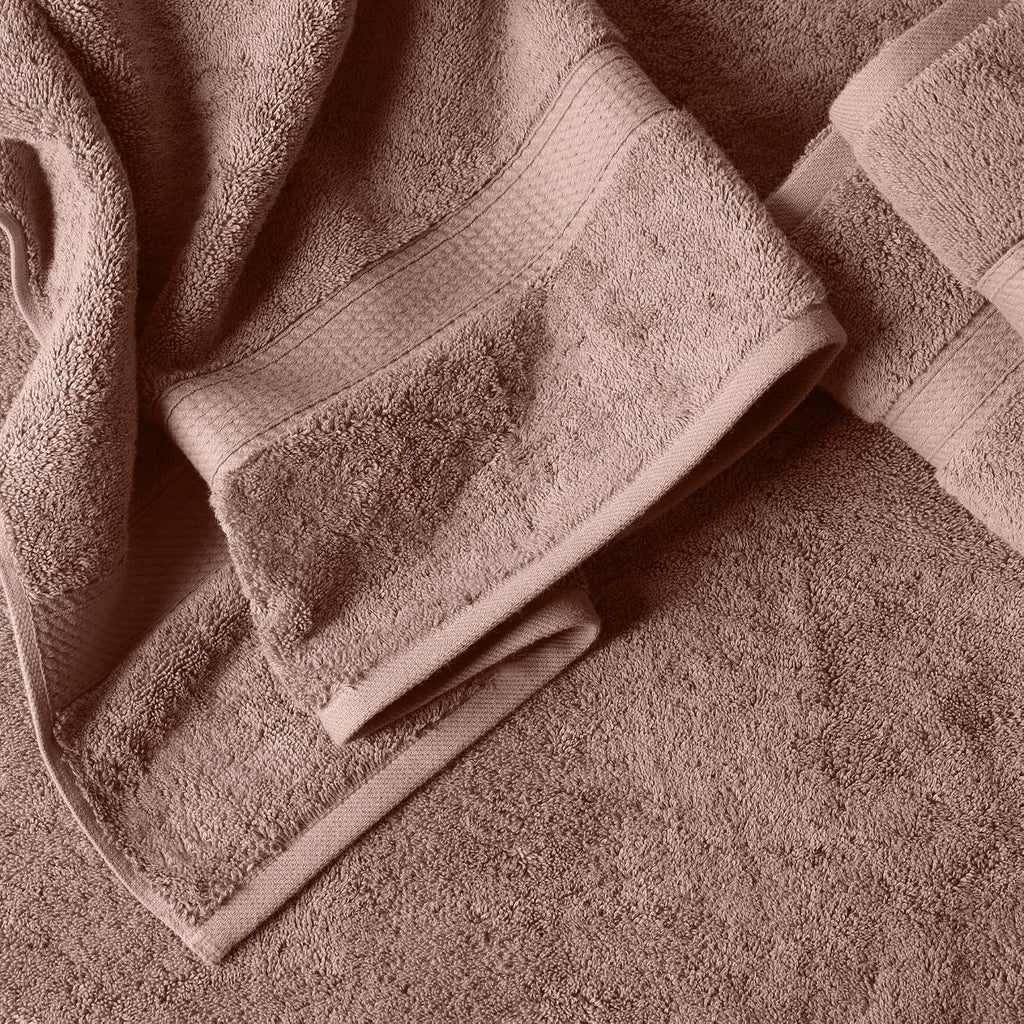 Superior Egyptian Cotton Ultra Plush & Absorbent, 6 Piece Set, Muted Mauve | Quick Dry, Soft Luxury Towel Set, Bath Essentials, Guest Bath, Spa, 2 Bath, 2 Hand, 2 Face Towels, Madeline Towels