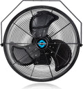 Tornado 20 Inch Outdoor Rated IPX4 Water-Resistant High Velocity Fan Industrial Workstation Wall Mount Fan For Commercial, Industrial, Residential, Greenhouse Use 3 Speed 4750 CFM UL Safety Listed