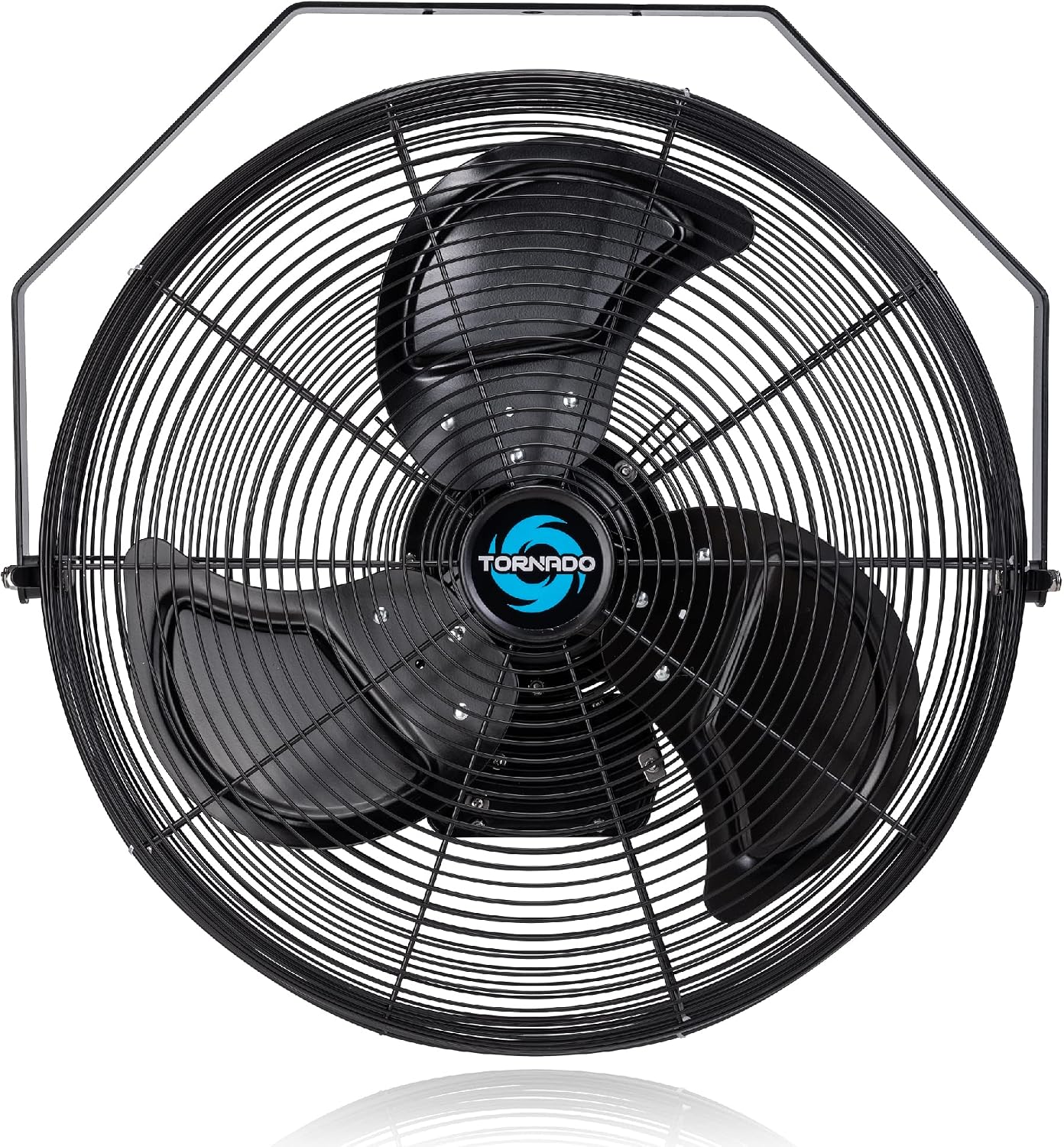 Tornado 20 Inch Outdoor Rated IPX4 Water-Resistant High Velocity Fan Industrial Workstation Wall Mount Fan For Commercial, Industrial, Residential, Greenhouse Use 3 Speed 4750 CFM UL Safety Listed