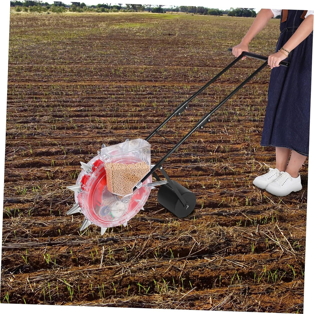 Happyyami Hand- for Garden Planting Multi-Functional Manual and Fertilizer Applicator Precision Control for Efficient Sowing of Corn and Soybeans