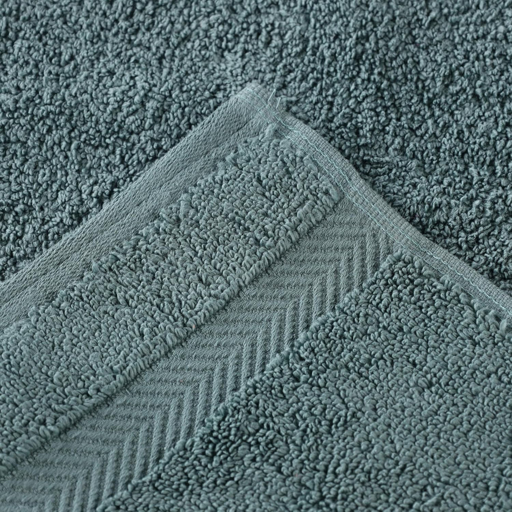 Superior Zero Twist Cotton 12 Piece Assorted Towel Set, Includes 4 Bath, 4 Hand, 4 Washcloth/Face Towels, Quick Dry, Home Essentials, Shower, Spa, Luxury Plush Soft Absorbent Towels, Jade Green