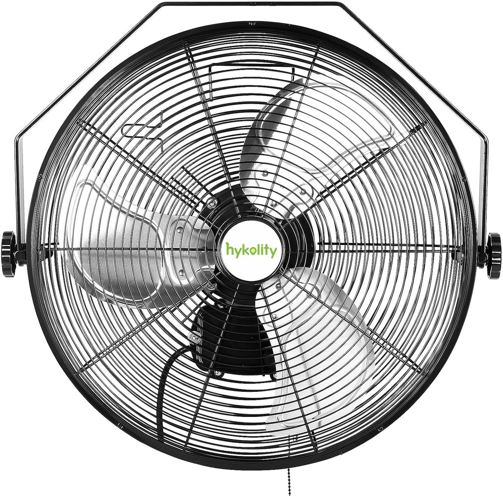 hykolity 5400 CFM 20 in. Outdoor Wall Mount Fan, 3-Speed Industrial Grade High Velocity Outdoor Fans, Waterproof Wall Fan for Patio, Garage, Commercial, and Gazebo - UL Listed