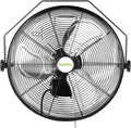 hykolity 5400 CFM 20 in. Outdoor Wall Mount Fan, 3-Speed Industrial Grade High Velocity Outdoor Fans, Waterproof Wall Fan for Patio, Garage, Commercial, and Gazebo - UL Listed