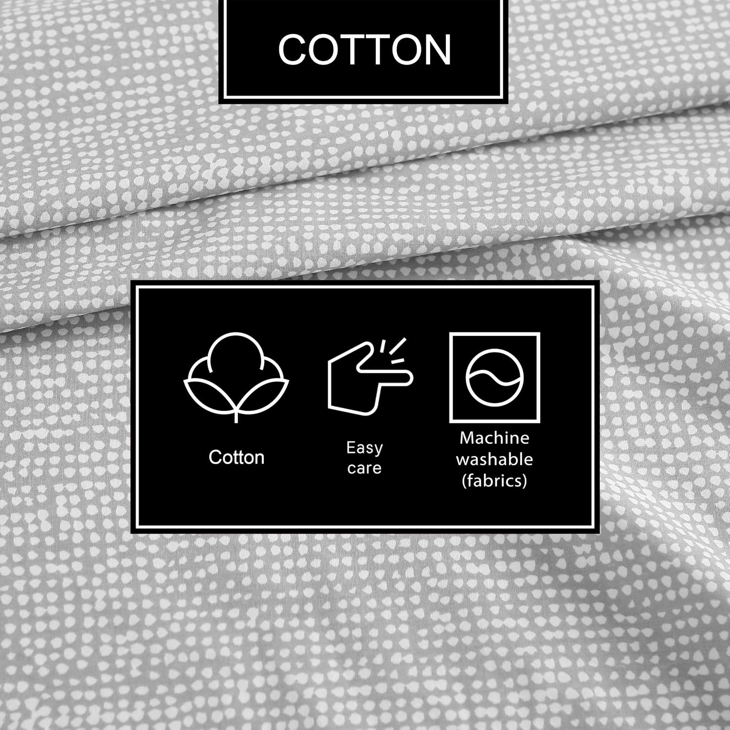 Marimekko - Full Sheet Set, Premium Cotton Percale Bedding Set with Matching Shams, Lightweight & Breathable Bed Essentials (Orkanen Grey, Full)