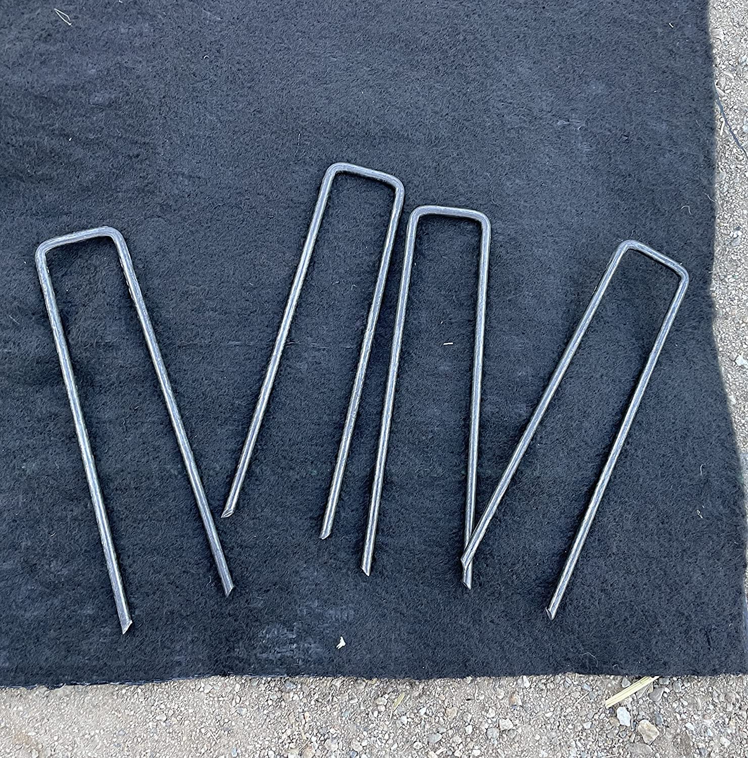 Sandbaggy 6 inch Landscape Sod Staples (8 Gauge Steel) | Great for Hard & Rocky Soil | 40% Thicker Than Standard 11 Gauge | Trusted by Farmers & Contractors Across USA (800 Staples)