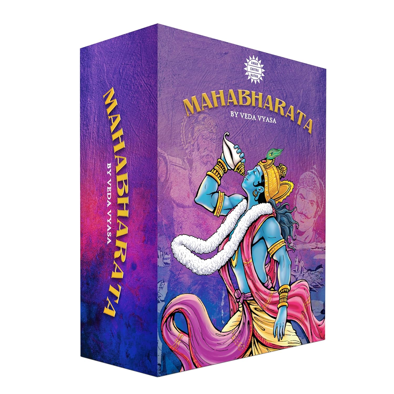 Mahabharata by Amar Chitra Katha- The Birth of Bhagavad Gita- 42 Comic Books in 3 Volumes (Indian Mythology for Children/regional/religious/stories)