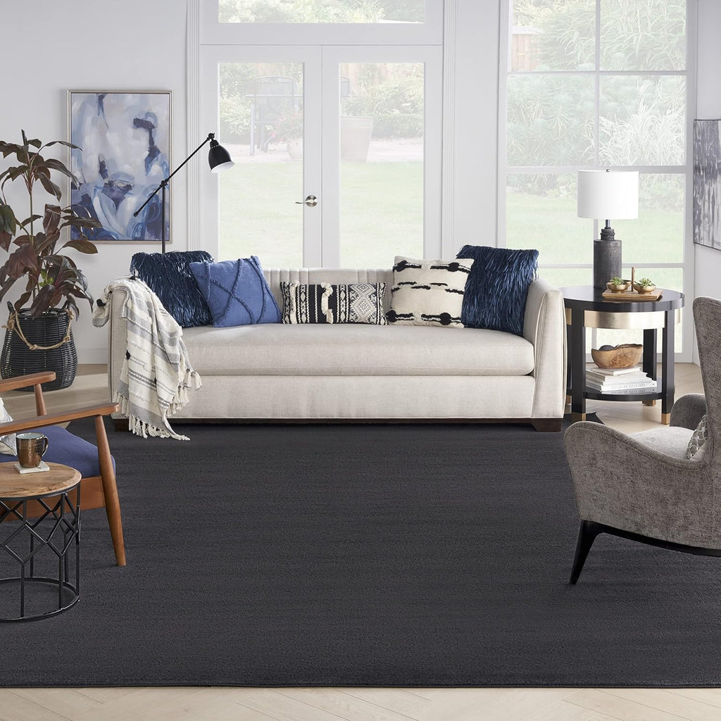 Nourison Essentials 12' x 15' Black Fabric Outdoor Area Rug (12' x 15')
