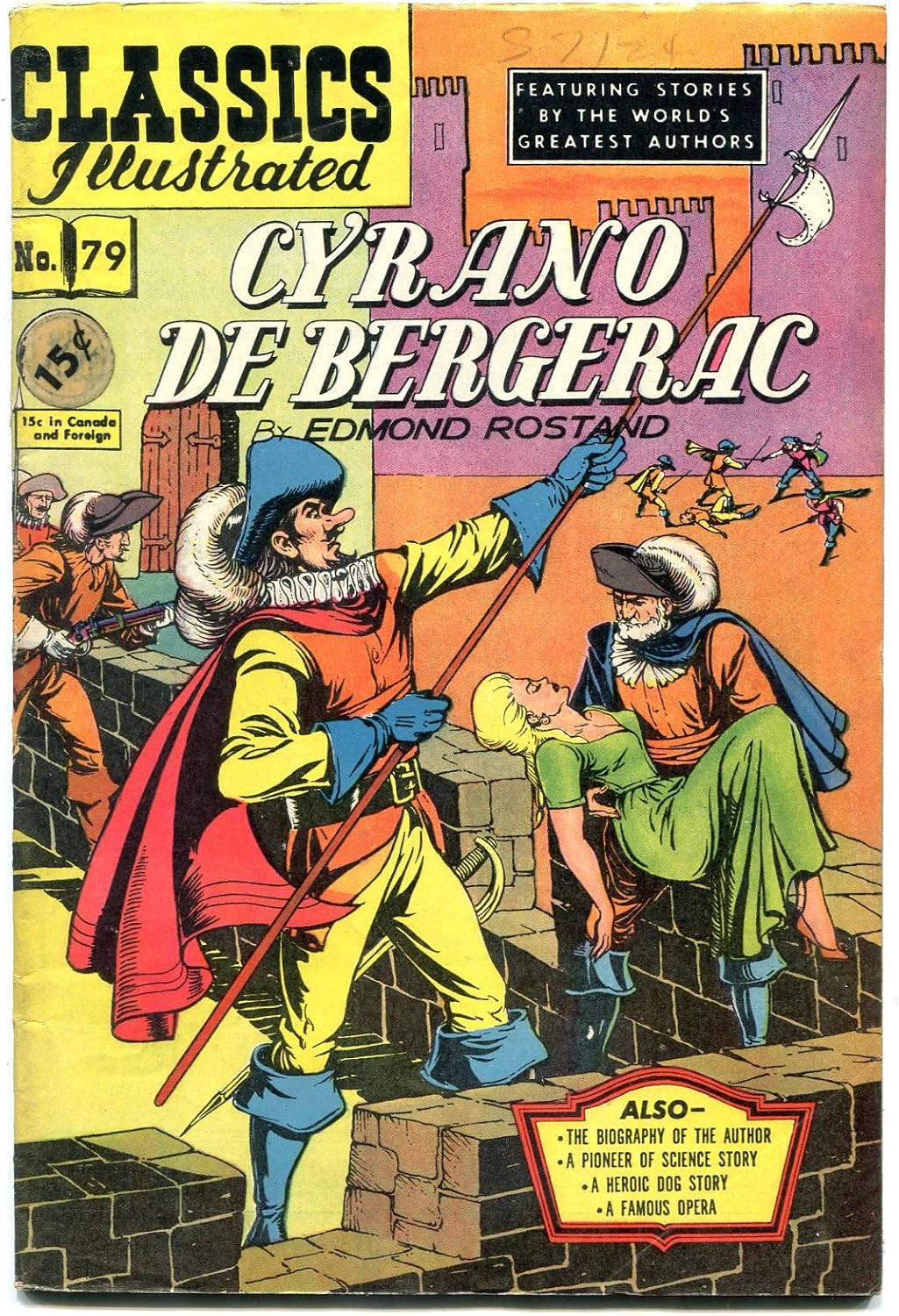 Cyrano de Bergerac-CLASSICS ILLUSTRATED #79 HRN 78 FN