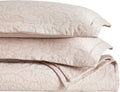 Superior 3 Piece Cotton Bedspread Set, Home Bed Decor, Decorative Bed Spread, 2 Pillow Shams, Medium Weight Blanket, Matelasse Coverlet, Bedding Essentials, Hibiscus Collection, Queen, Blush