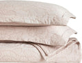 Superior 3 Piece Cotton Bedspread Set, Home Bed Decor, Decorative Bed Spread, 2 Pillow Shams, Medium Weight Blanket, Matelasse Coverlet Bedding, Hibiscus Collection, California King, Blush