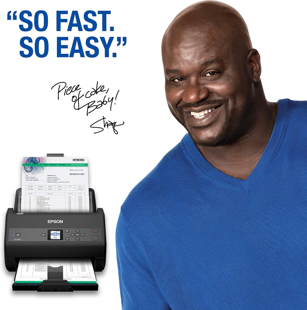 Epson Workforce ES-865 High Speed Color Duplex Document Scanner with Twain Driver