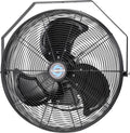 Tornado 20 Inch Outdoor Rated IPX4 Water-Resistant High Velocity Fan Industrial Workstation Wall Mount Fan For Commercial, Industrial, Residential, Greenhouse Use 3 Speed 4750 CFM UL Safety Listed