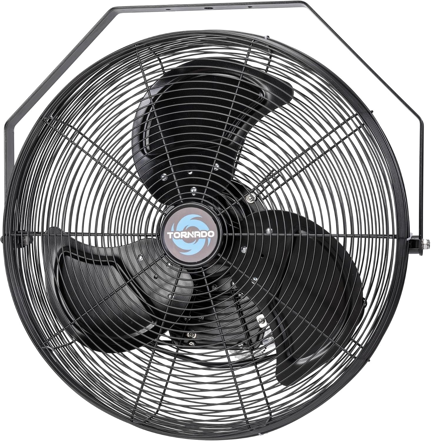 Tornado 20 Inch Outdoor Rated IPX4 Water-Resistant High Velocity Fan Industrial Workstation Wall Mount Fan For Commercial, Industrial, Residential, Greenhouse Use 3 Speed 4750 CFM UL Safety Listed