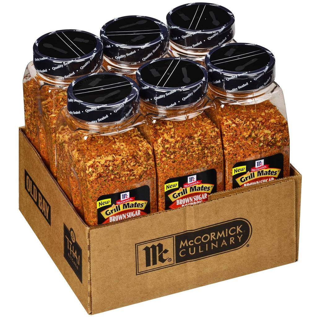 McCormick Grill Mates Brown Sugar Bourbon Seasoning, 27 oz (Pack of 6)