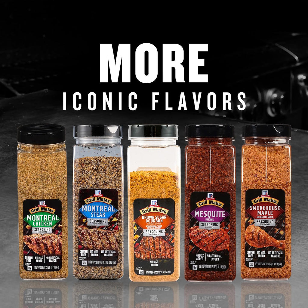 McCormick Grill Mates Brown Sugar Bourbon Seasoning, 27 oz (Pack of 6)