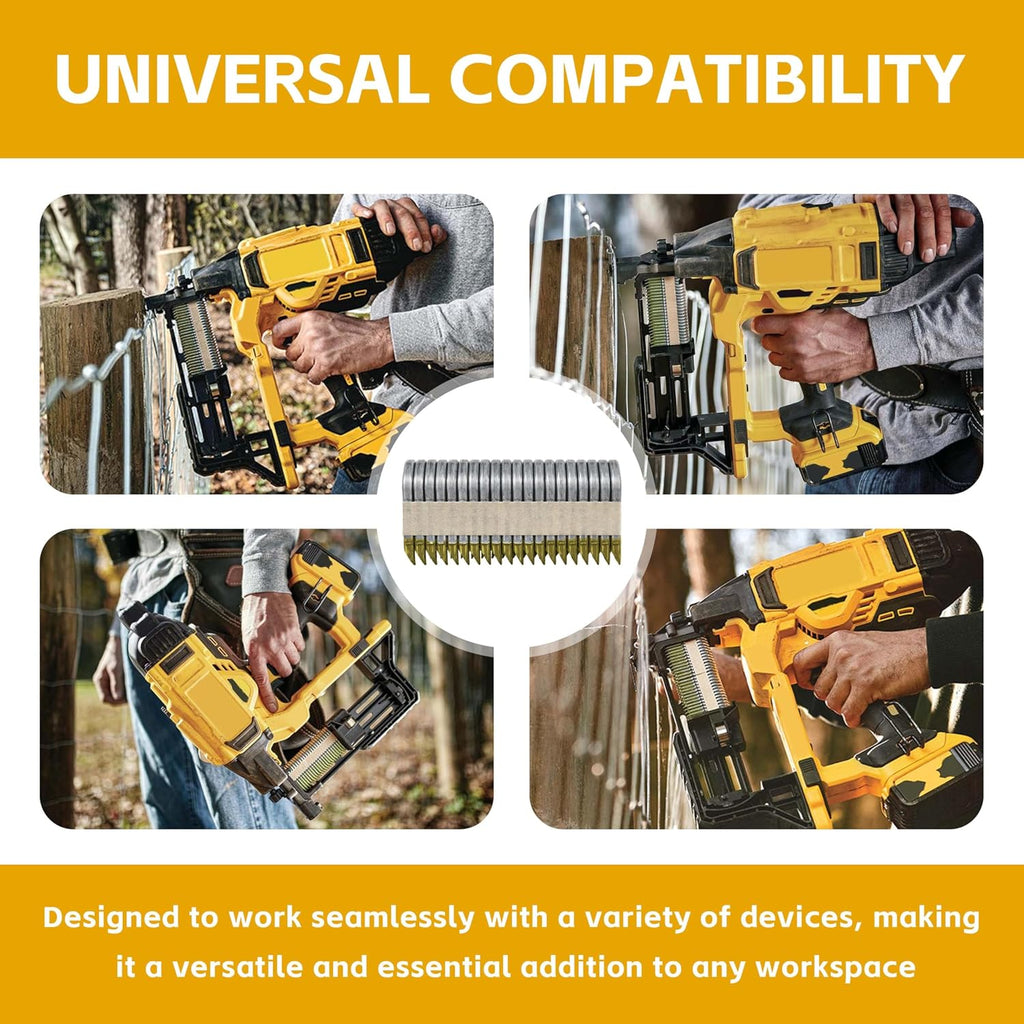 DFS9150B1G Galvanized Barbed Staples, 1.5 Inch, 960 Pack, for DEWALT 9GA Cordless Fencing Stapler