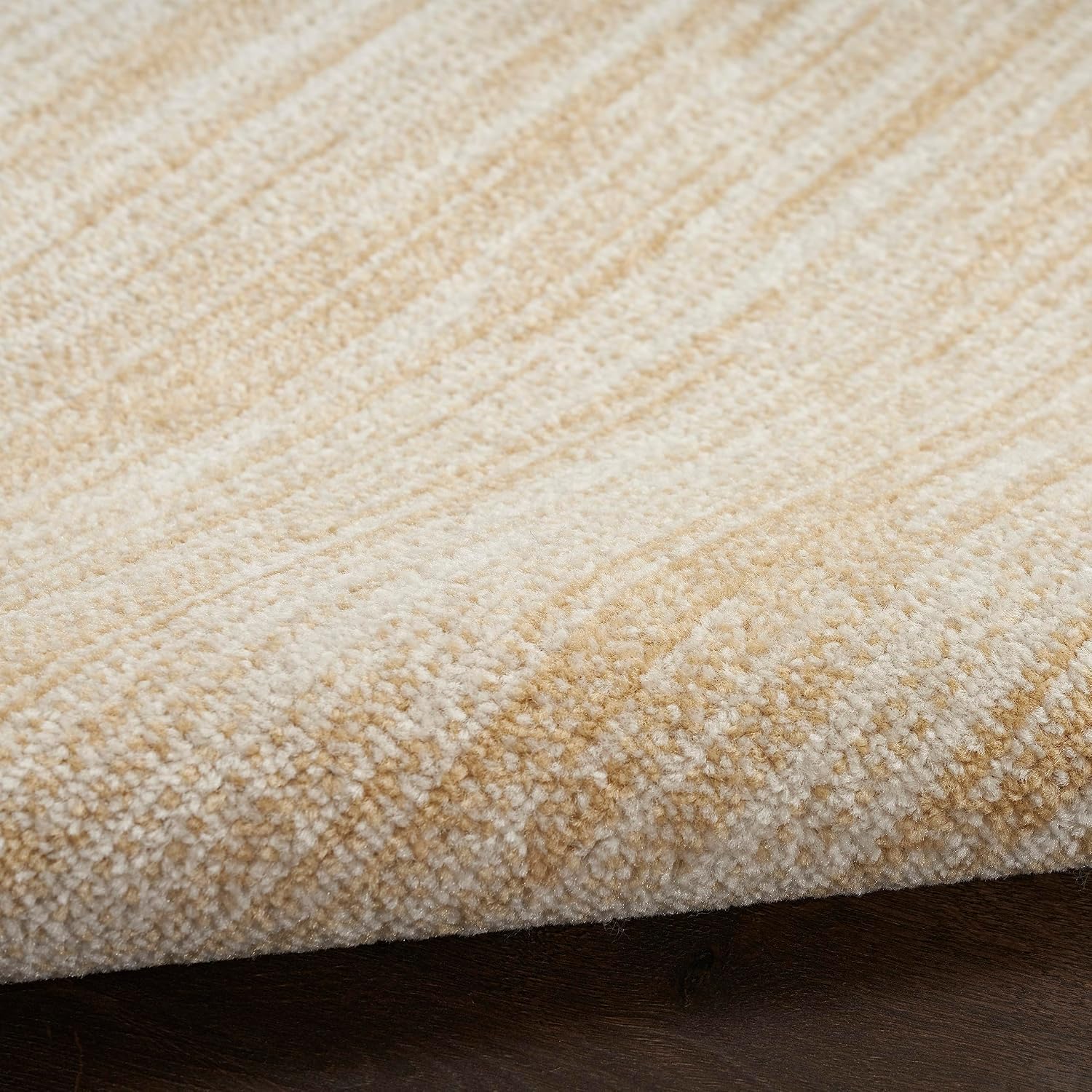 Nourison Home Nourison Essentials Ivory Gold 2' x 4' Area Rug - Easy Clean, Non Shedding, Bed Room, Living Room, Dining Room, Kitchen (2' x 4')