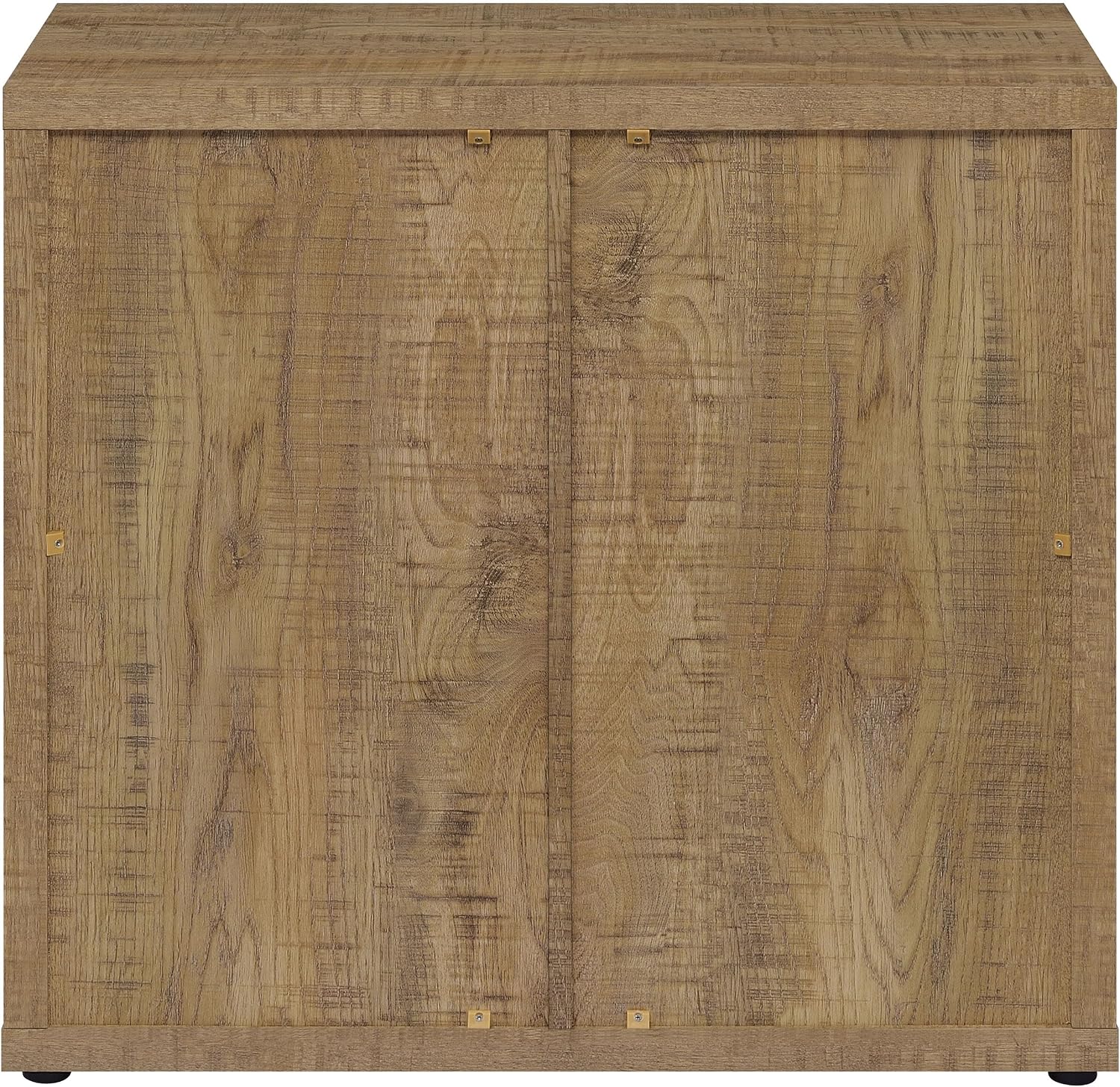 Coaster Home Furnishings - Pepita - 2-Door Engineered Wood Accent Cabinet with Farmhouse Style, Adjustable Shelves - Living Room, Entryway & Home Kitchen - Mango Brown - 950394