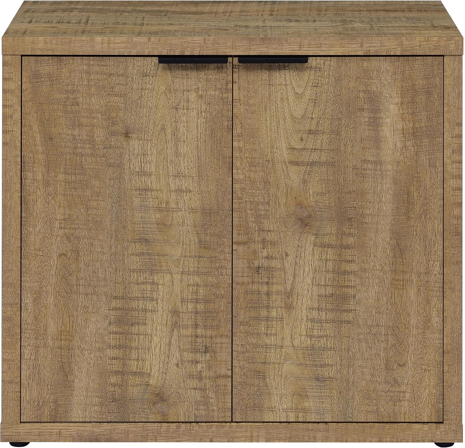 Coaster Home Furnishings - Pepita - 2-Door Engineered Wood Accent Cabinet with Farmhouse Style, Adjustable Shelves - Living Room, Entryway & Home Kitchen - Mango Brown - 950394